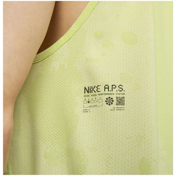 Nike Dri-FIT ADV Run Division Running Tank Top Yellow DX0928-113 Mens Large NEW - Picture 6 of 10